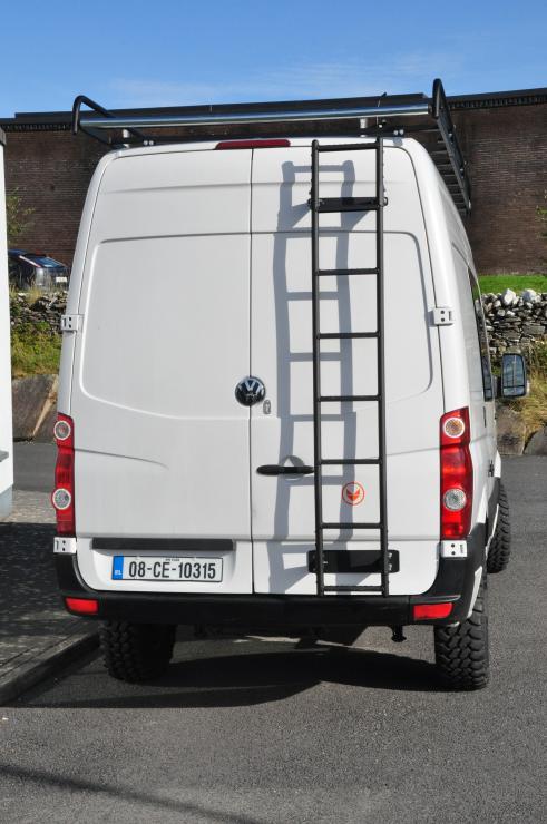 rear view with rhino ladder