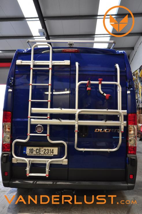 Fiamma bike rack, ladder, roof rack and awning